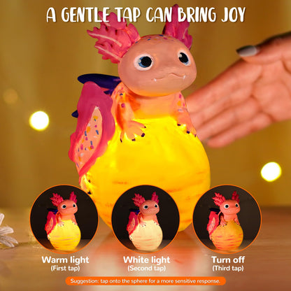 JMMICO Paint Your Own Axolotl Lamp, Axolotl Crafts Kit, Arts and Crafts for Kids Ages 4-8 8-12, Craft for Girls Boys Ages 4-6 6-8, Gifts for Kids 6 7 8 9 10 11 12 Years Old Boys Girls (Pink)