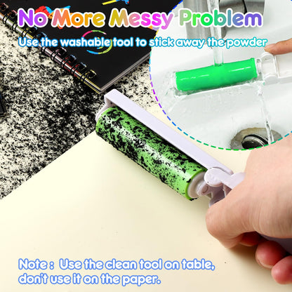 JMMICO Rainbow Scratch Paper,100 PCS Scratch Notes with Reusable Cleaner Tool, Crafts for Kids Ages 4-8, Classroom Prizes, Birthday Party Favors for Kids 3-5